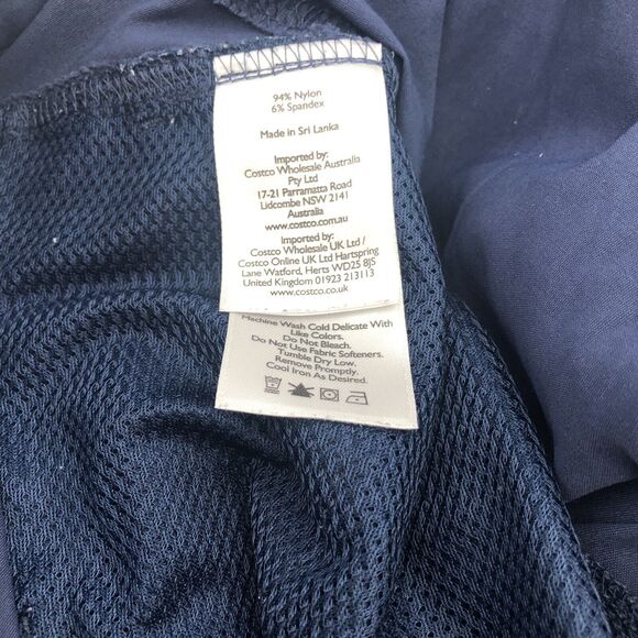 Eddie Bauer Womens Active Capri Pants Size 10 Cargo Pocket Scrunch Pulls Blue - Picture 14 of 15